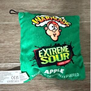 Warheads Extreme Sour Apple Candy Plush Basic Fun Wally Warheads Green Toy
